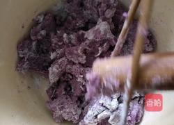 紫薯芝麻饼的做法图解2