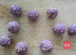 紫薯芝麻饼的做法图解4