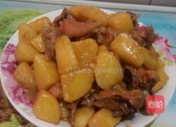 土豆焖鸭的做法图解6