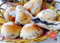 黑芝麻麻薯面包的做法图解11