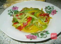 彩椒炒丝瓜（原创）的做法图解6