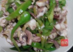 四个菜(香菇青菜.蒸茄子,娃娃菜.青椒炒八爪鱼)的做法图解4