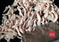 青椒肉丝炒毛豆的做法图解5