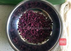 水晶迷你紫薯粽子的做法图解1