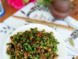 肉丁炒豇豆