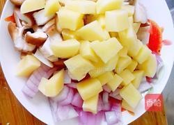 鸡肉香菇蔬菜饭的做法图解3