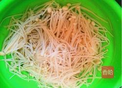 凉拌金针菇的做法图解3
