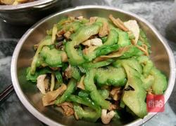苦瓜冲菜炒肉片的做法图解7