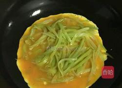 莴笋炒蛋的做法图解4