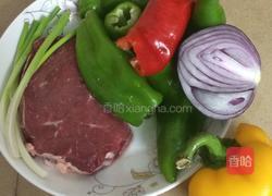 彩椒孜然牛肉的做法图解1
