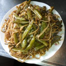 老北京素焖扁豆面（二人量）的做法[图]