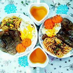 牛排～香菇肉酱意面的做法[图]