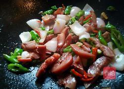 青椒炒猪鼻的做法图解7