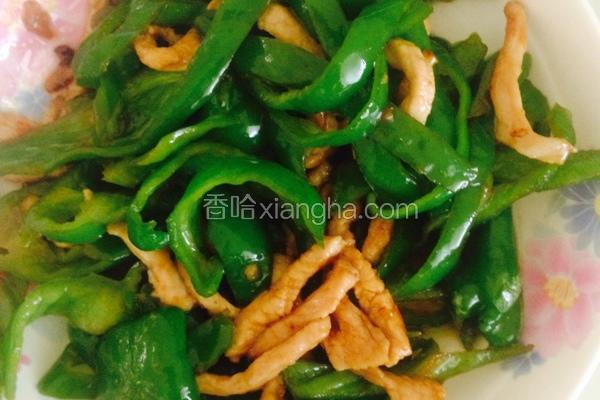 快手菜之青椒肉丝