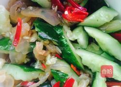 黄瓜拌海蜇的做法图解5