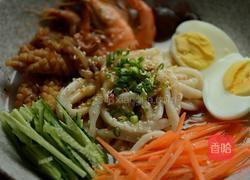 手擀海鲜乌冬面的做法图解10