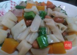 五彩脆藕丁的做法图解6