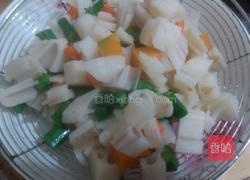 五彩脆藕丁的做法图解4