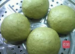 菠菜绿肉包的做法图解3