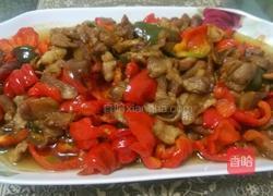 灯笼椒炒肉的做法图解4