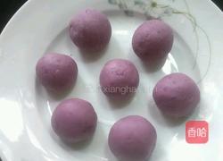紫薯肉馅糯米滋的做法图解4
