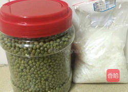 快速绿豆糖水的做法图解1