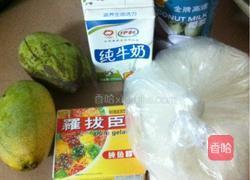 椰汁芒果糕的做法图解1