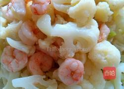 虾仁菜花的做法图解8