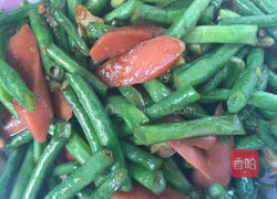 豆角炒香肠的做法图解3