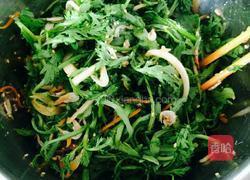 老醋茼蒿的做法图解8