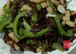 甜椒木耳炒肉的做法图解6