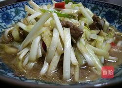 韭黄炒肉丝的做法图解2