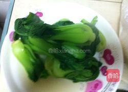 小油菜炒虾仁的做法图解3