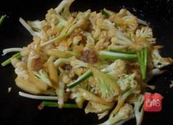 猪油炒菜花的做法图解5