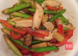 芦笋炒鲍鱼片的做法图解6