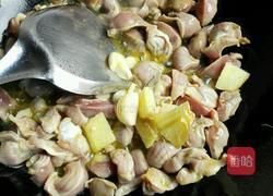 香炒鸡胗的做法图解3
