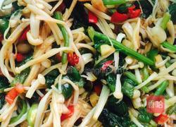 凉拌金针菇菠菜的做法图解6