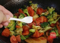 番茄炒西兰花的做法图解8