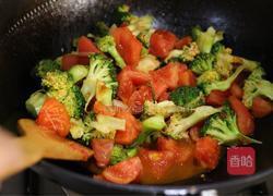 番茄炒西兰花的做法图解7