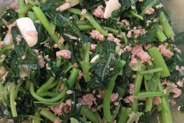 冬菜肉末炒苋菜