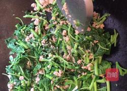 冬菜肉末炒苋菜的做法图解7