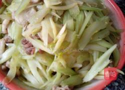 西芹炒肉的做法图解8