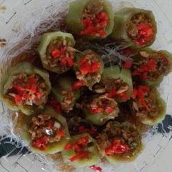 蒜蓉粉丝蒸丝瓜的做法[图]
