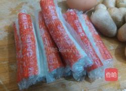 鲜菇扒蟹柳的做法图解2