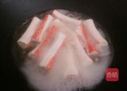 鲜菇扒蟹柳的做法图解5