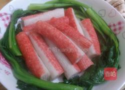 鲜菇扒蟹柳的做法图解6