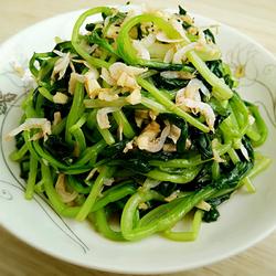 虾皮拌鸡毛菜的做法[图]