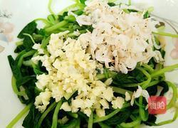 虾皮拌鸡毛菜的做法图解6