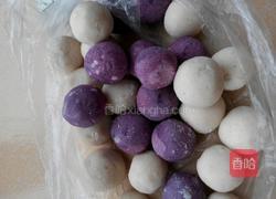 拔丝双色球的做法图解1