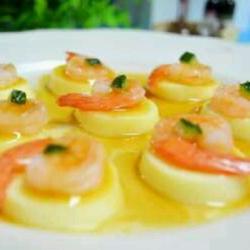 日本豆腐蒸虾仁的做法[图]